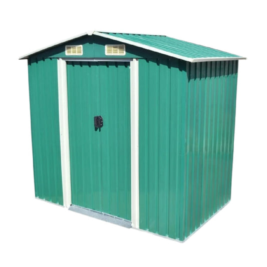 Abri de jardin en acier galvanisé pour rangement extérieur - 150 x 80 x 120