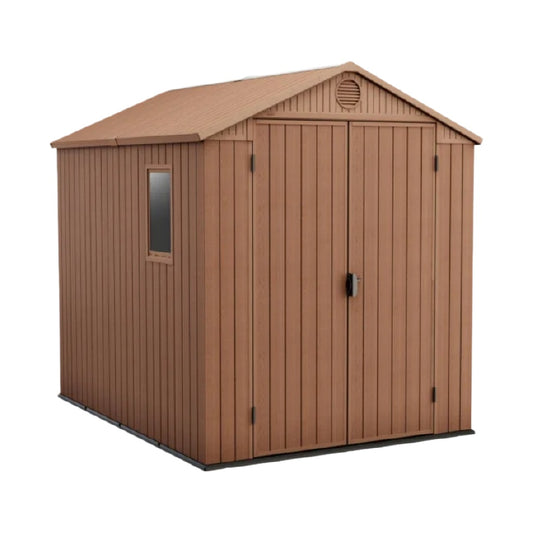 Abri de jardin en résine pour rangement extérieur - 150 x 100 x 120