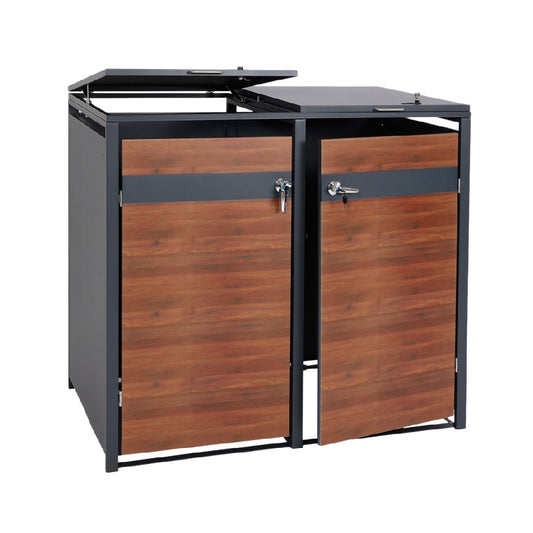 Meuble de rangement pour salle de bain en bois et métal - 80 x 40 x 90