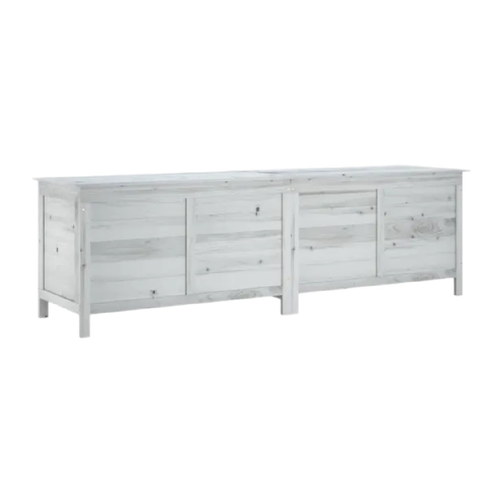 Buffet de rangement pour salle à manger en bois blanchi - 150 x 40 x 70